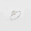 Silver ring with moonstone