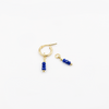 NatalyEarrings with lapis lazuli charms