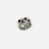 Silver ring with amethyst stones