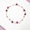 Blue agate necklace