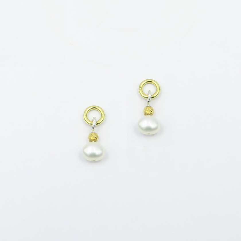 Sabrina earrings and necklace with 2 pendants