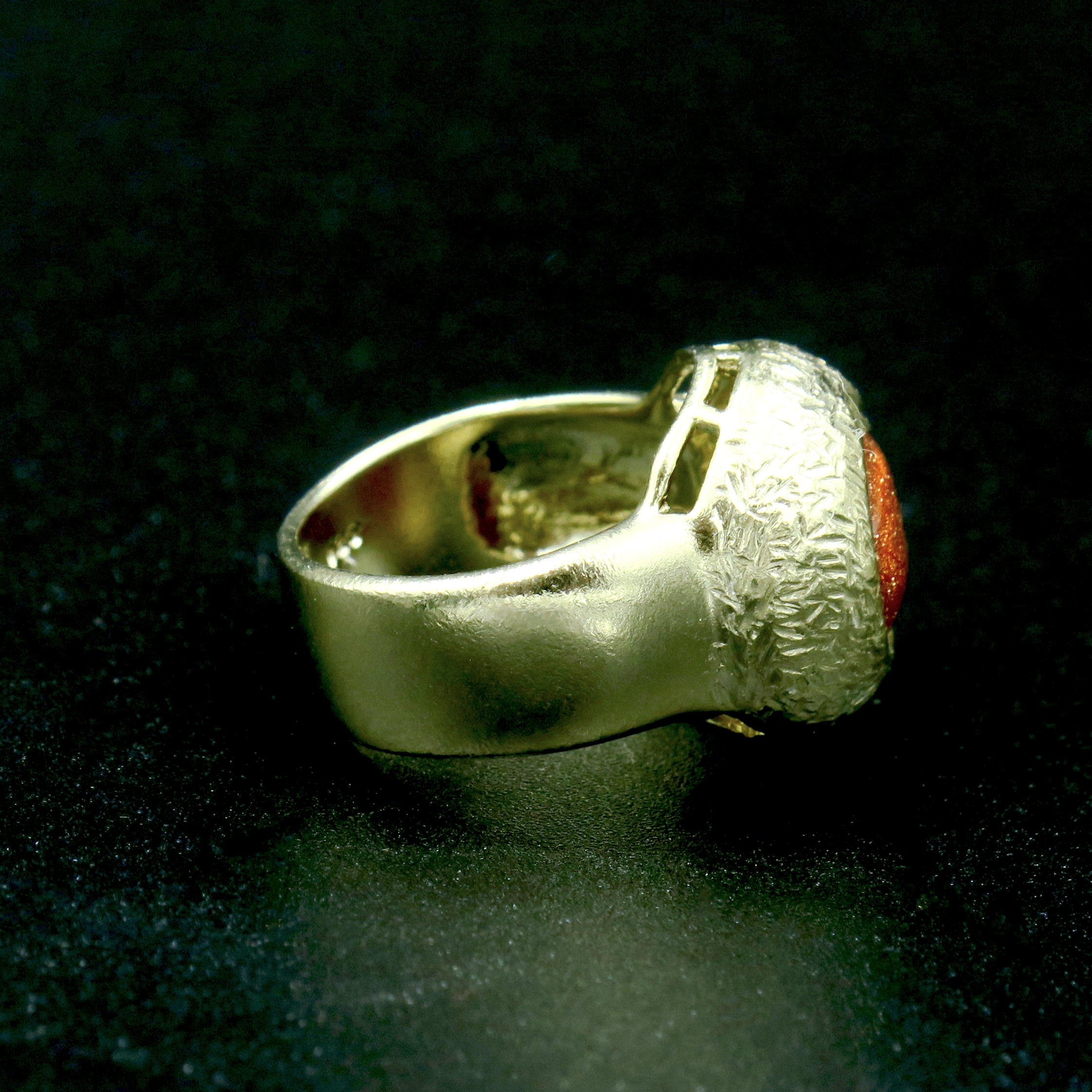 טבעת כסף 925 עם אונטיורין