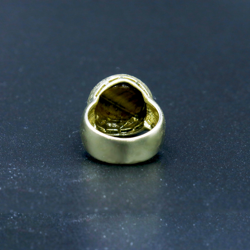 טבעת כסף 925 עם עיין טיגר