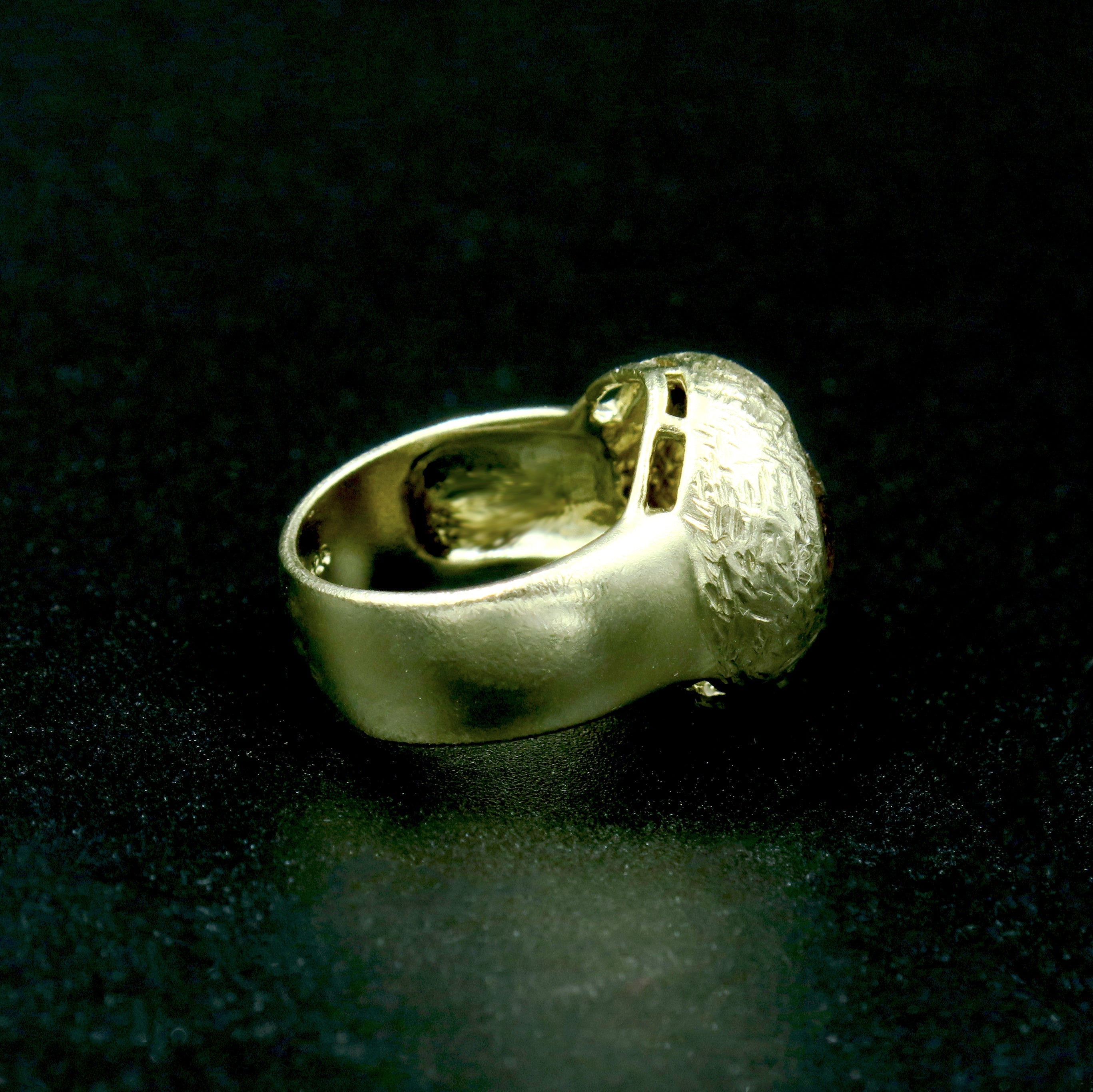 טבעת כסף 925 עם עיין טיגר