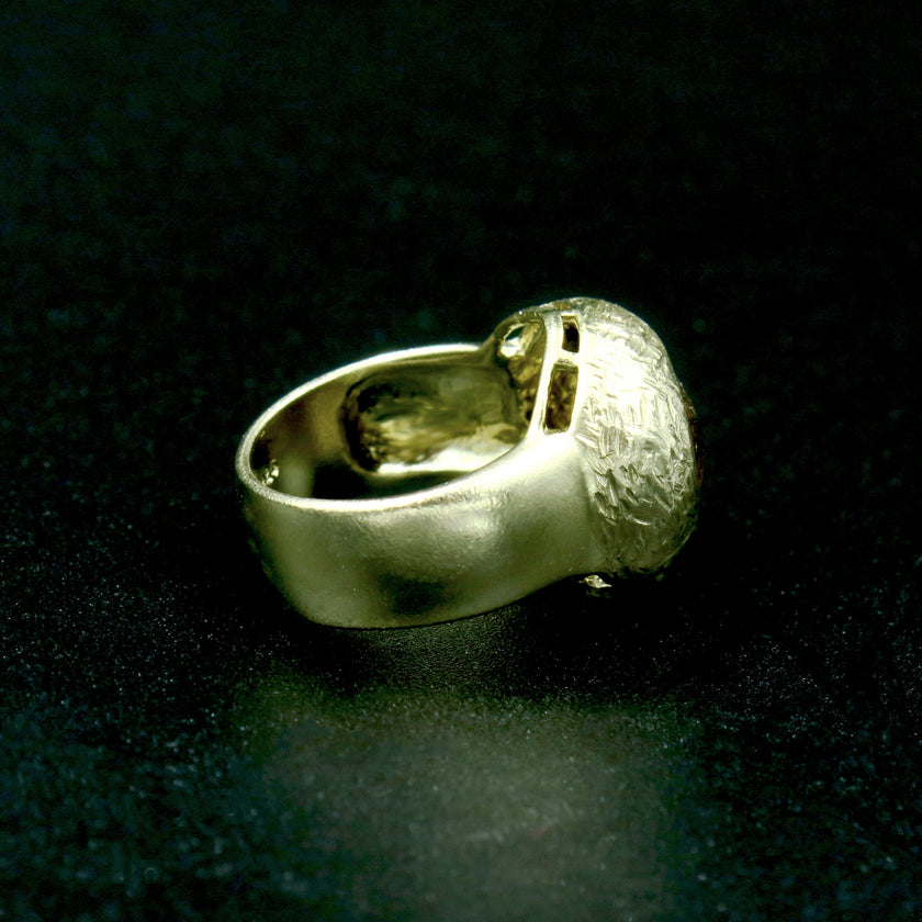 טבעת כסף 925 עם עיין טיגר