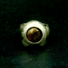 Серебряное кольцо 925 пробы с тигровым глазом