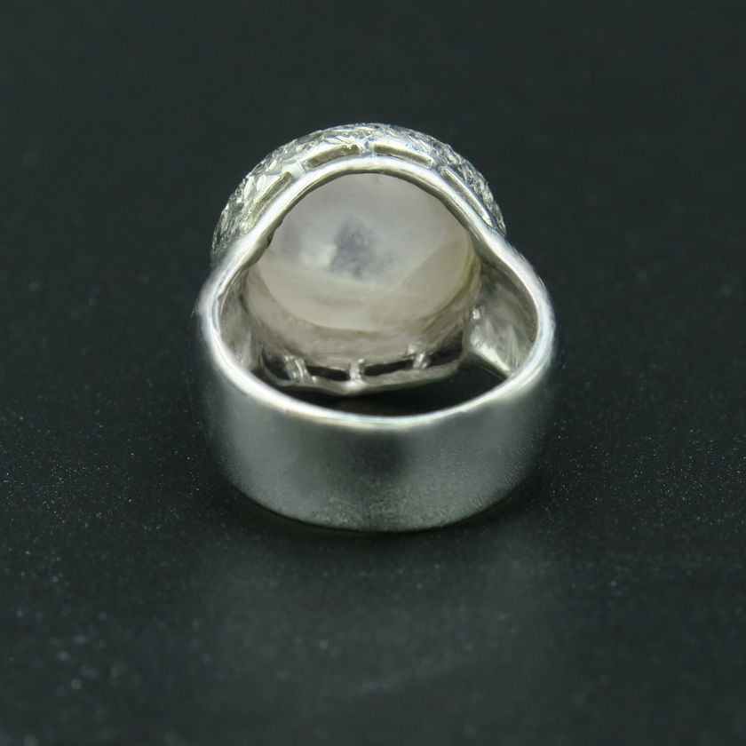 טבעת כסף 925 עם קוורץ