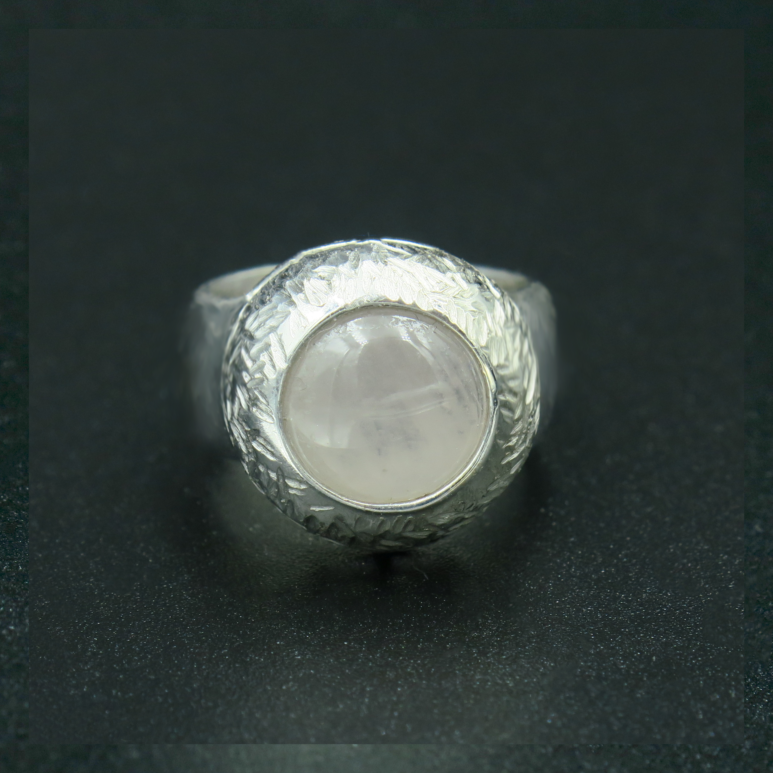 טבעת כסף 925 עם קוורץ