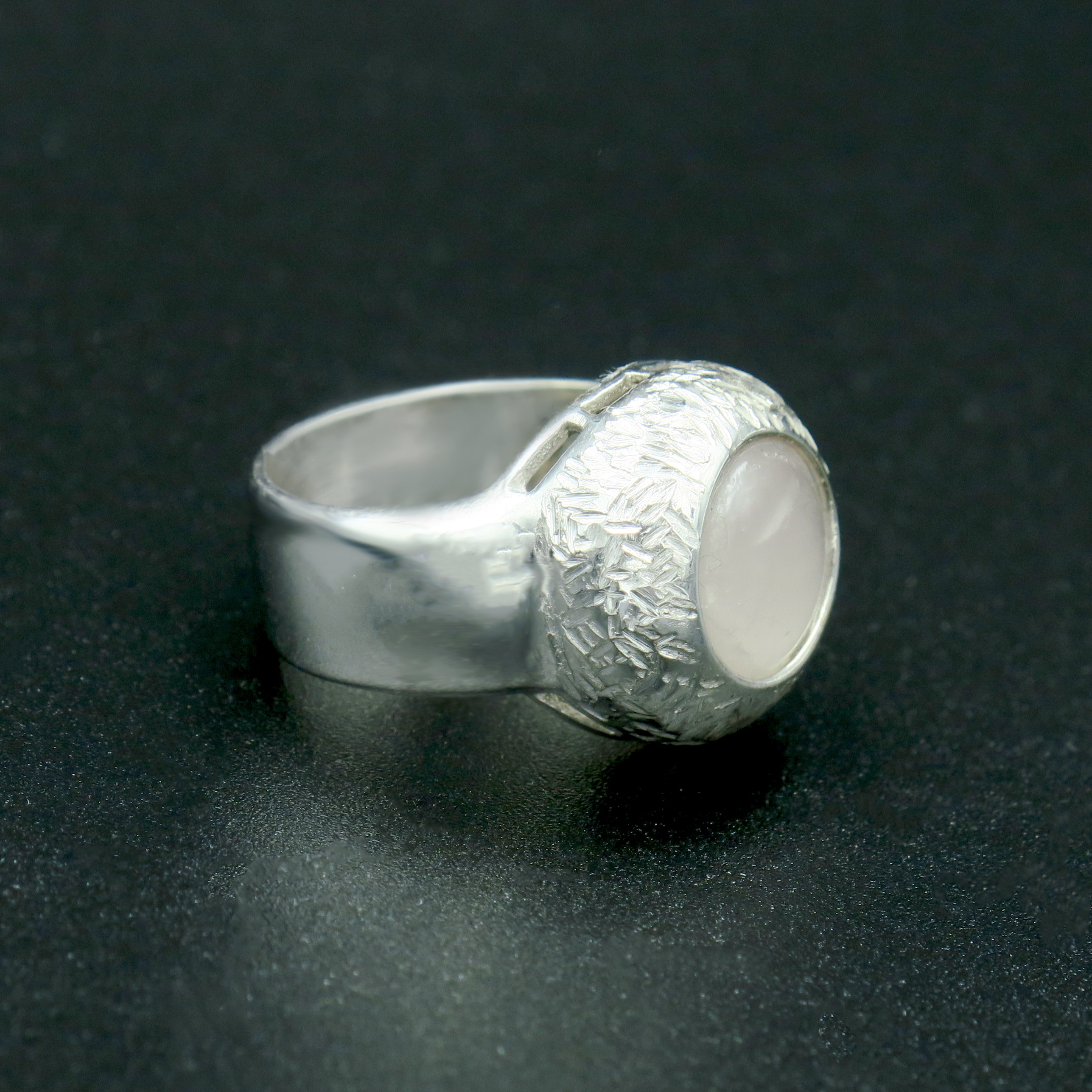 טבעת כסף 925 עם קוורץ