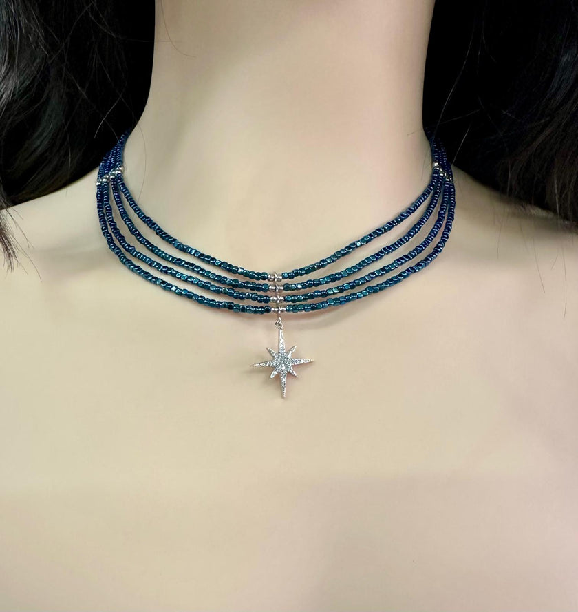 שרשרת המטיית עם תליון כסך 925