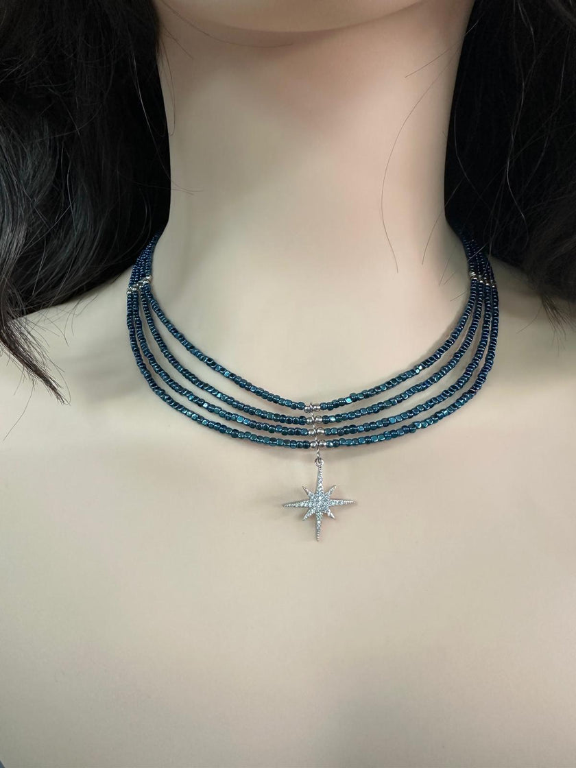 שרשרת המטיית עם תליון כסך 925