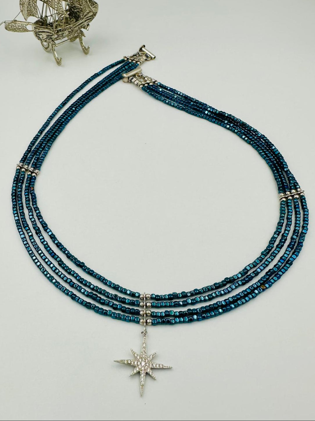 שרשרת המטיית עם תליון כסך 925