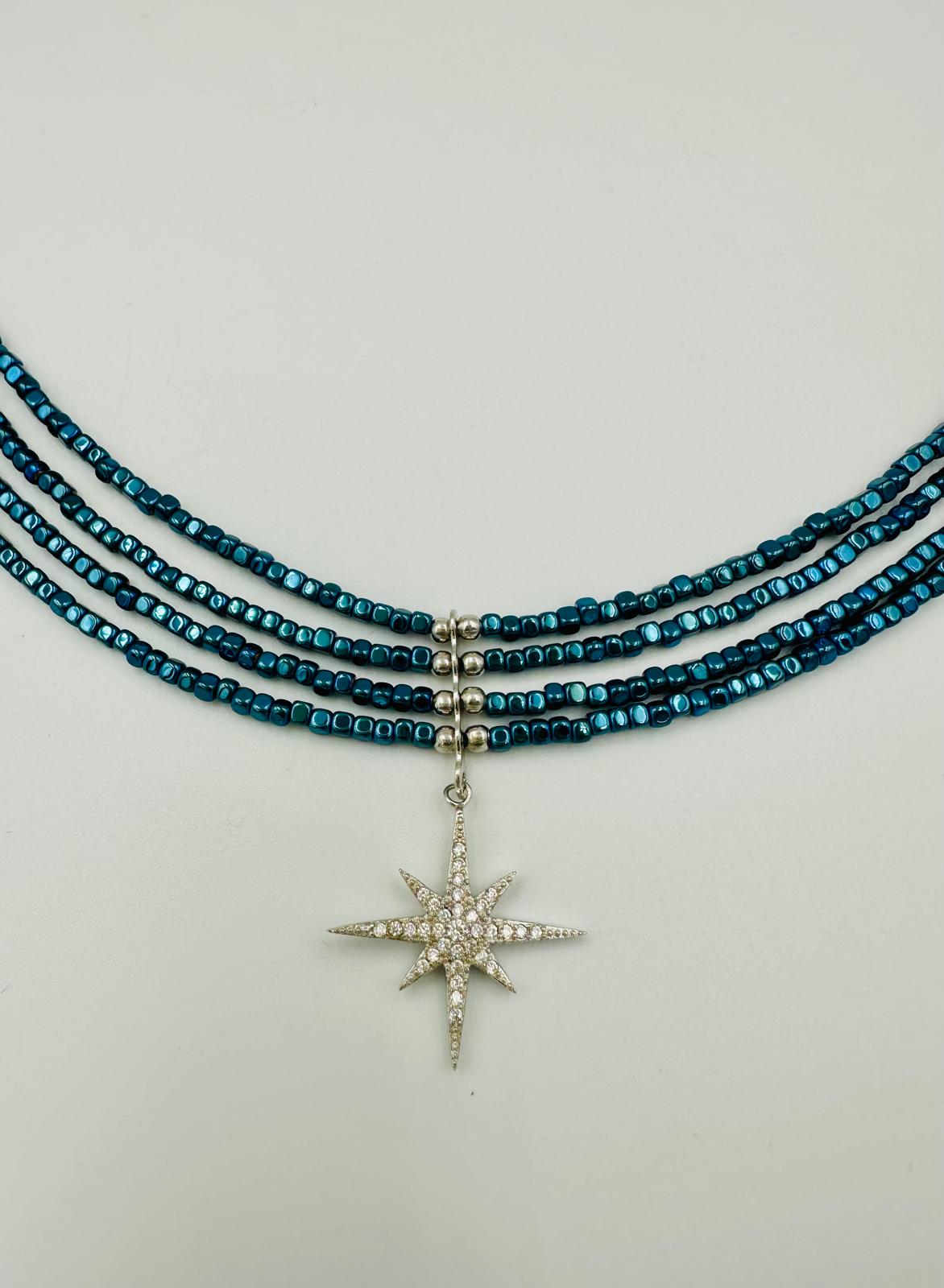 שרשרת המטיית עם תליון כסך 925