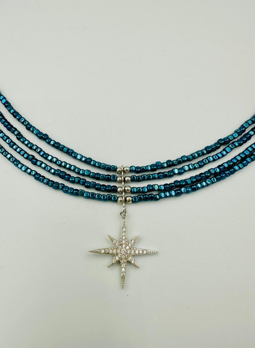 שרשרת המטיית עם תליון כסך 925