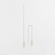 14 carat gold earrings with moonstone and olivine