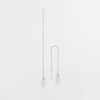 14 carat gold earrings with moonstone and olivine