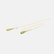 14 carat gold chain earrings with farewells
