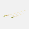 14 carat gold chain earrings with farewells