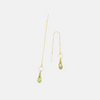 14 carat gold chain earrings with farewells