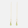 14 carat gold chain earrings with farewells