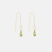 14 carat gold chain earrings with farewells