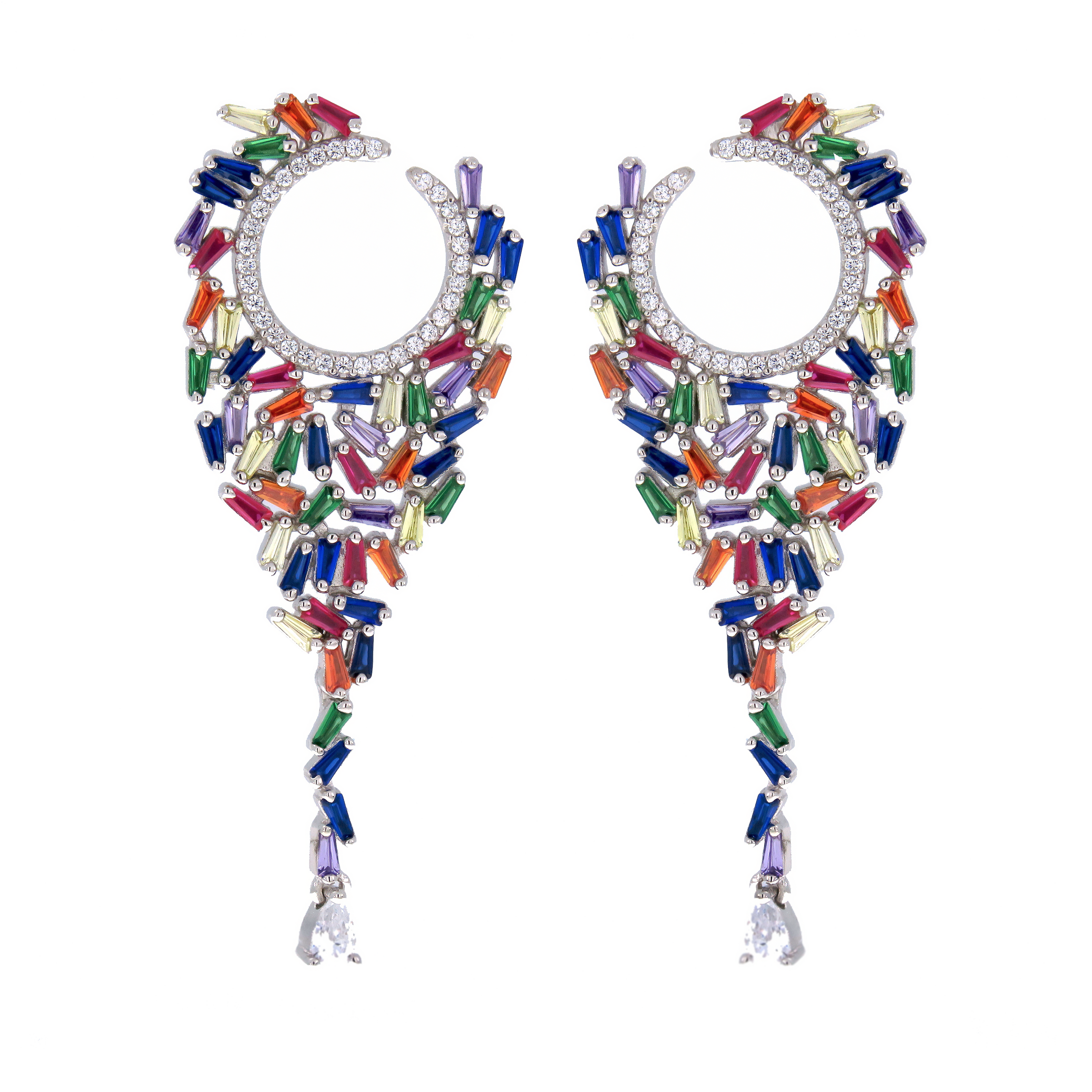 עגילי ערב יוקרתיים בעיצוב נשי ועדכני, עשויים כסף סטרלינג 925 ומשובצים בקריסטלים זוהרים בגווני מולטיקולור – שילוב של צבעים חיים באיזון מדויק. תכשיט מרהיב שמוסיף אור, אלגנטיות ואופי לכל לוק ערב או אירוע מיוחד. מתאים במיוחד לנשים שאוהבות תכשיטים עם אמירה אישית.
#עגילי_ערב #מולטיקולור_יוקרתי #עגילים_בכסף_925 #תכשיטים_צבעוניים #תכשיטים_מרשימים #סטייל_נשי #קריסטלים_לאירועים