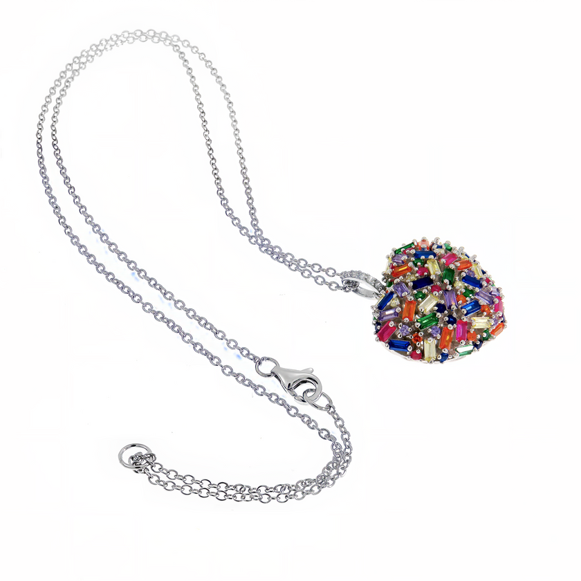 תכשיט כסף 925 בעיצוב יוקרתי עם תליון לב רב-צבעים – שילוב קסום בין מראה רומנטי לאופנה עדכנית. מתנה מושלמת ליום הולדת, יום נישואין או סתם לפנק את עצמך.
#כסף925 #תכשיטעםלב #מתנהמושלמת #שרשרתלאישה #תכשיטיםבעבודתיד #לבצבעים #תליוןאלגנטי #JewelryLovers