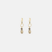 14k gold earrings with topazes