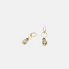 14k gold earrings with topazes