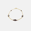 14K gold bracelet with garnet