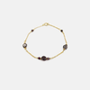 14K gold bracelet with garnet