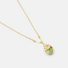 Necklace with colorful bead pendant