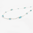 14 carat gold necklace with tourmaline apatite
