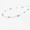 14 carat gold necklace with tourmaline apatite