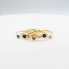 Gold-filled and onyx ring