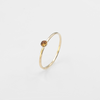 Gold-filled ring with citrine
