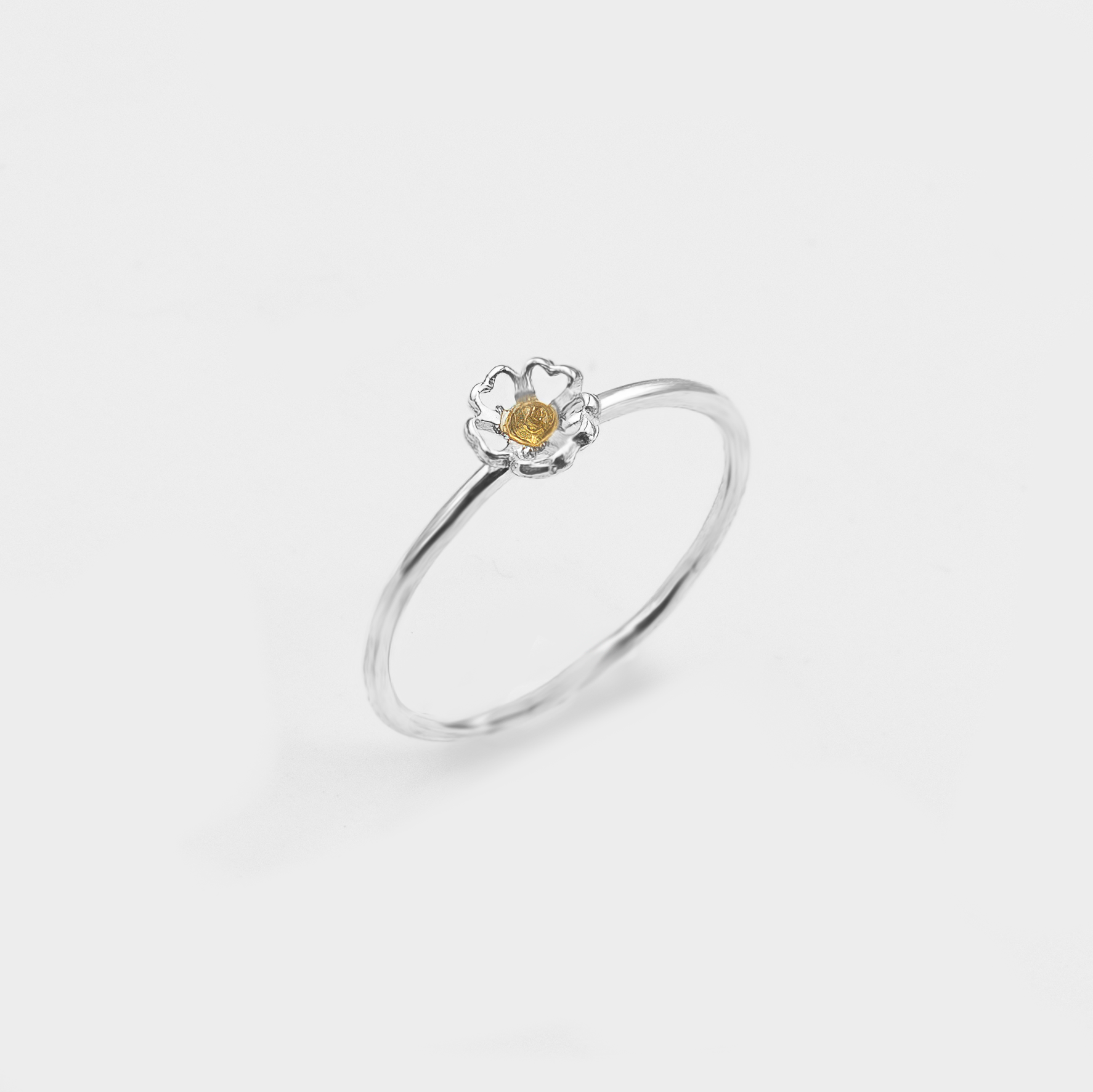 טבעת זהב 14  קרט עם סיטרין