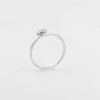 Silver ring with citrine