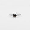 Silver ring with topaz