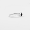 Silver ring with topaz