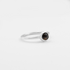 Silver ring with topaz