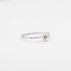 Silver ring with citrine