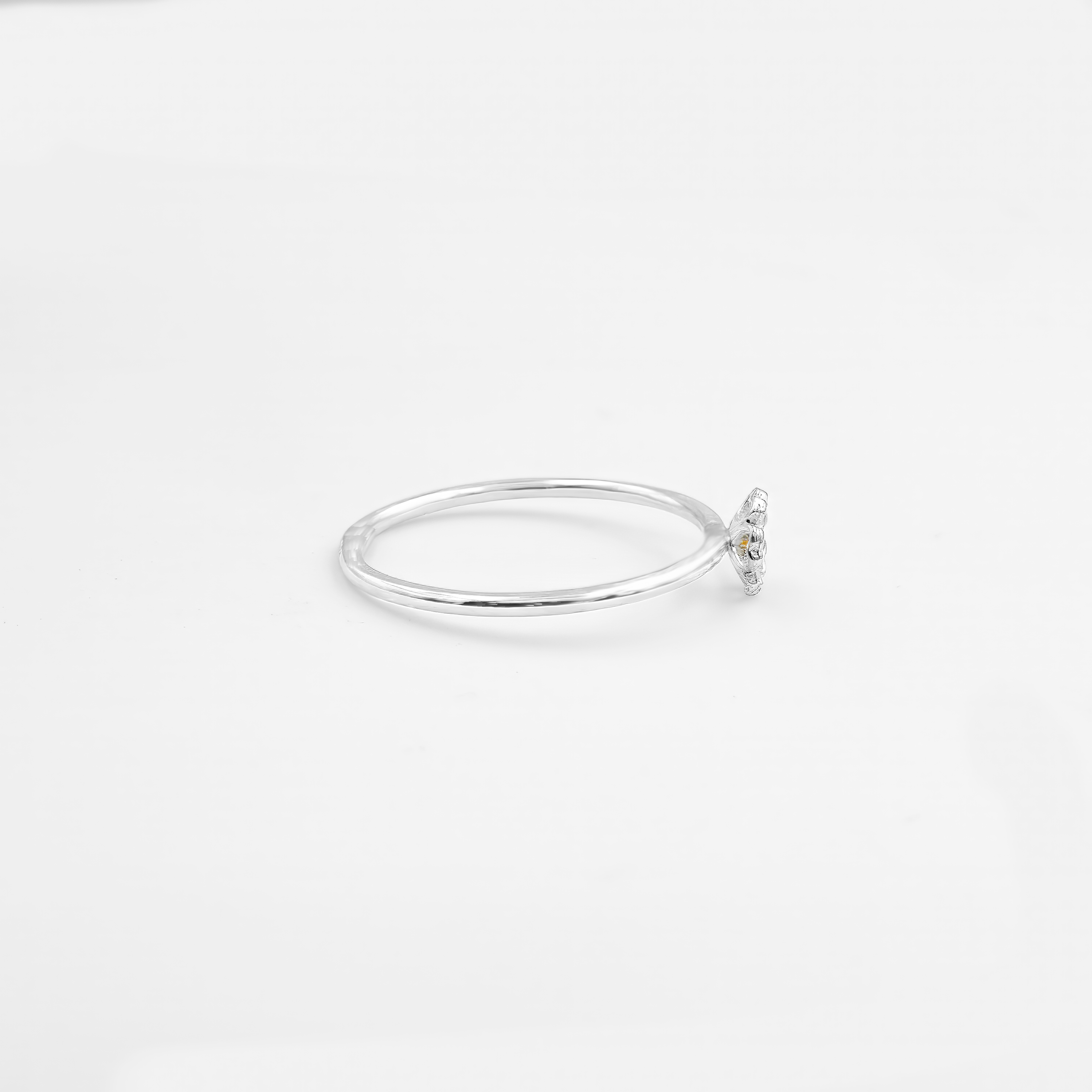 טבעת זהב 14  קרט עם סיטרין