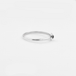 14K white gold ring with pink tourmaline