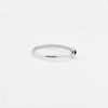14K white gold ring with pink tourmaline