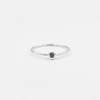 14k white gold ring with rubies