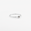 14k white gold ring with rubies