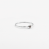 14k white gold ring with rubies