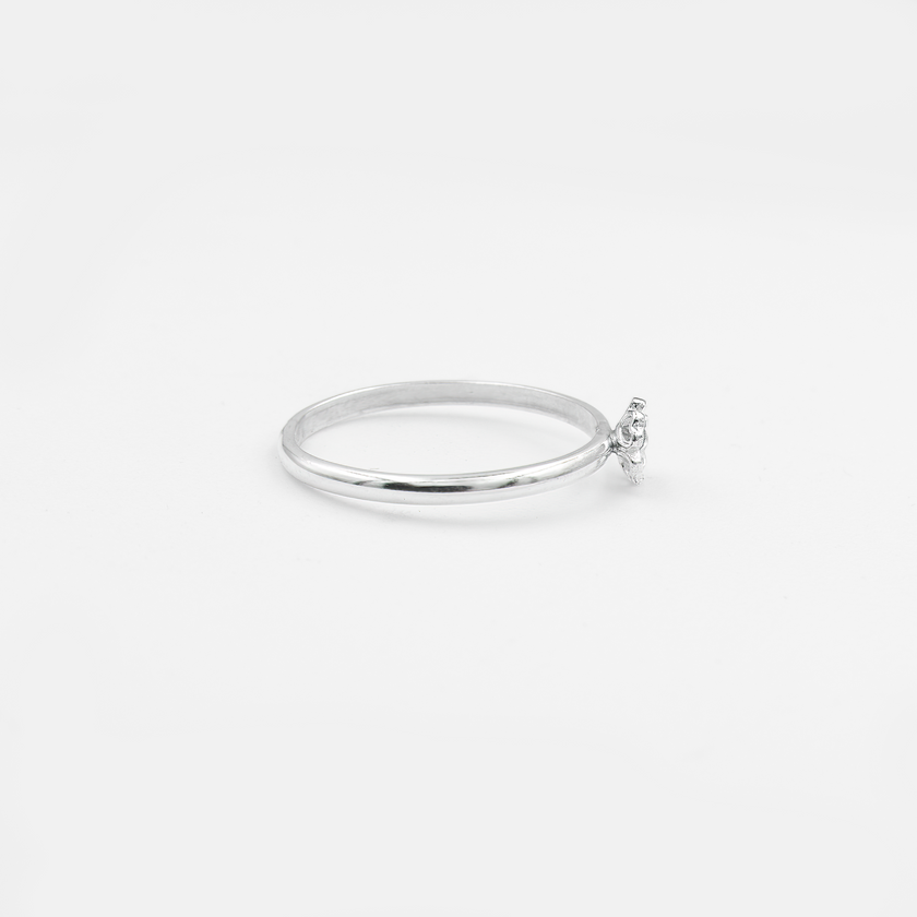 טבעת כסף עם לברדורייט