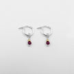 Naomi 14 carat gold earrings with natural multi charms